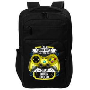 Im A Gamer Uncle Like A Normal Uncle Only Much Cooler Funny Gift Impact Tech Backpack