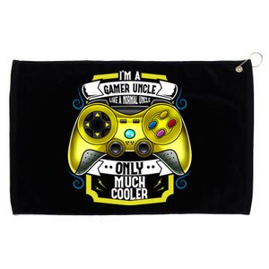 Im A Gamer Uncle Like A Normal Uncle Only Much Cooler Funny Gift Grommeted Golf Towel