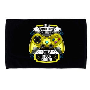 Im A Gamer Uncle Like A Normal Uncle Only Much Cooler Funny Gift Microfiber Hand Towel