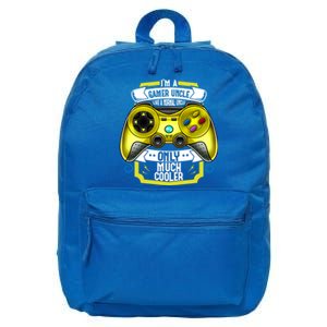 Im A Gamer Uncle Like A Normal Uncle Only Much Cooler Funny Gift 16 in Basic Backpack