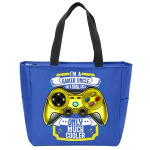 Im A Gamer Uncle Like A Normal Uncle Only Much Cooler Funny Gift Zip Tote Bag