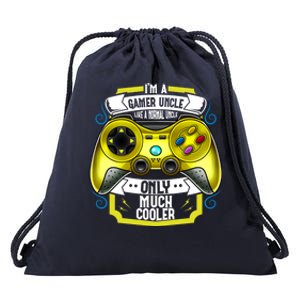 Im A Gamer Uncle Like A Normal Uncle Only Much Cooler Funny Gift Drawstring Bag