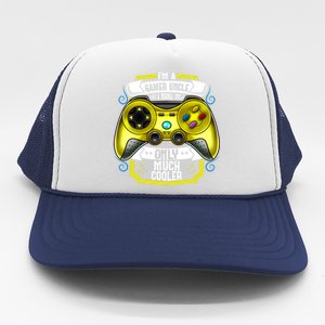 Im A Gamer Uncle Like A Normal Uncle Only Much Cooler Funny Gift Trucker Hat