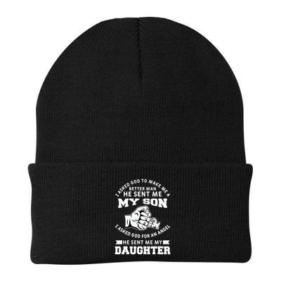 I Asked God To Make Me A Better Man He Sent Me my Son Beanie