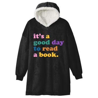 Its A Good Day To Read A Book Colorful Hooded Wearable Blanket