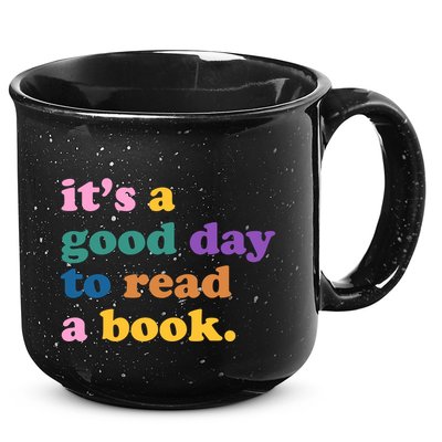 Its A Good Day To Read A Book Colorful 15oz Campfire Ceramic Mug