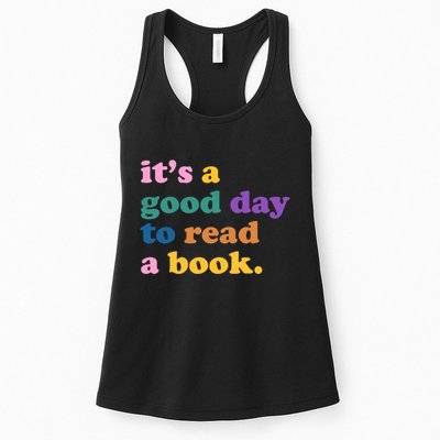 Its A Good Day To Read A Book Colorful Womens Tank Top
