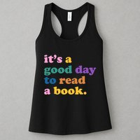 Its A Good Day To Read A Book Colorful Womens Tank Top