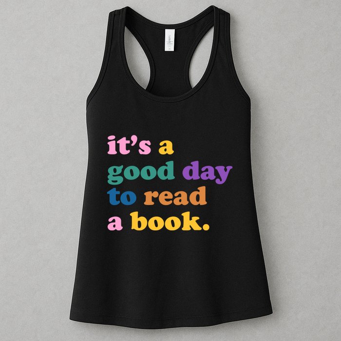 Its A Good Day To Read A Book Colorful Womens Tank Top