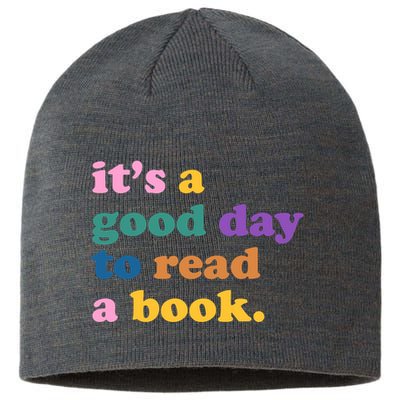 Its A Good Day To Read A Book Colorful Sustainable Beanie