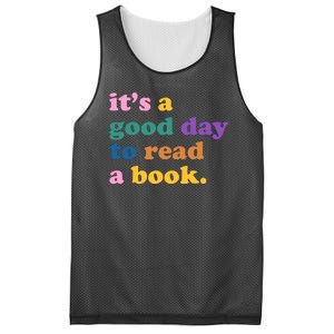 Its A Good Day To Read A Book Colorful Mesh Reversible Basketball Jersey Tank