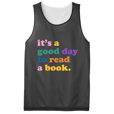 Its A Good Day To Read A Book Colorful Mesh Reversible Basketball Jersey Tank