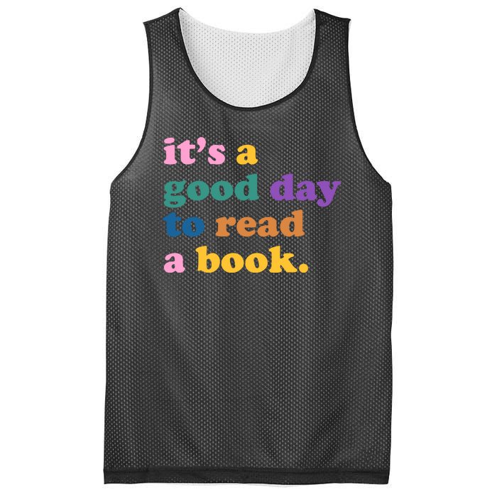 Its A Good Day To Read A Book Colorful Mesh Reversible Basketball Jersey Tank