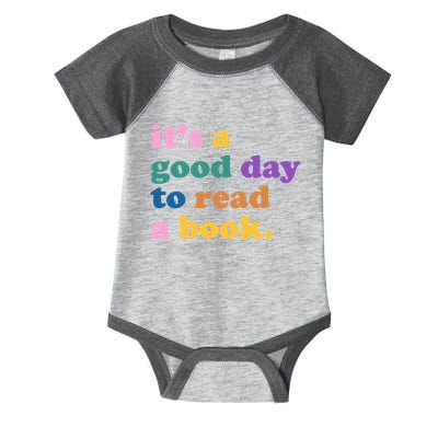 Its A Good Day To Read A Book Colorful Infant Baby Jersey Bodysuit