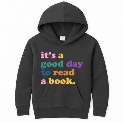Its A Good Day To Read A Book Colorful Kids Hoodie