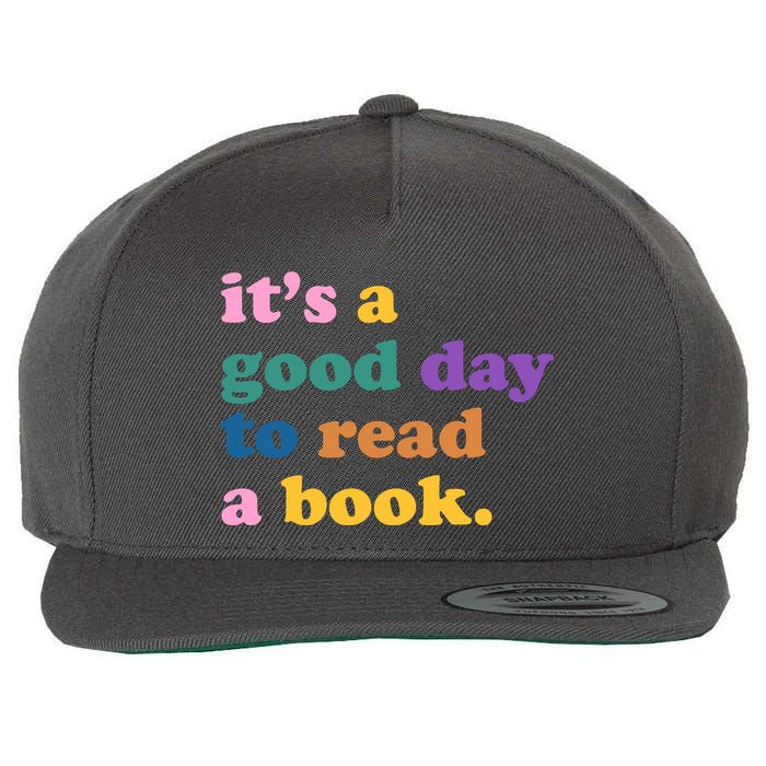 Its A Good Day To Read A Book Colorful Wool Snapback Cap