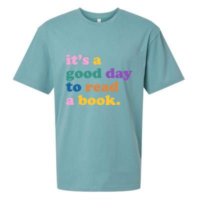 Its A Good Day To Read A Book Colorful Sueded Cloud Jersey T-Shirt