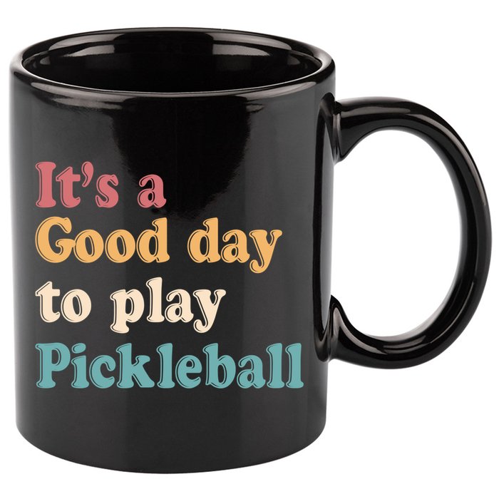 ItS A Good Days To Play Pickleball Lover Paddleball Sports Cool Gift 11oz C Handle Ceramic Mug