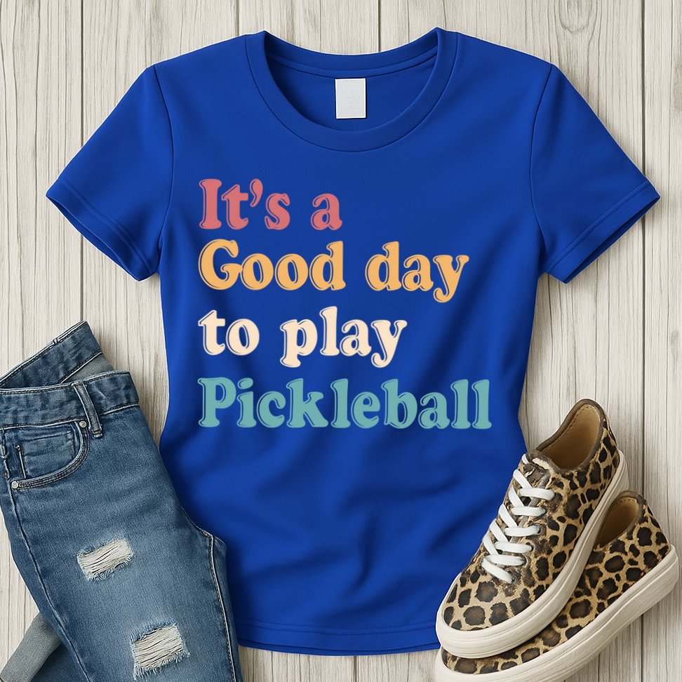 ItS A Good Days To Play Pickleball Lover Paddleball Sports Cool Gift Womens T-Shirt