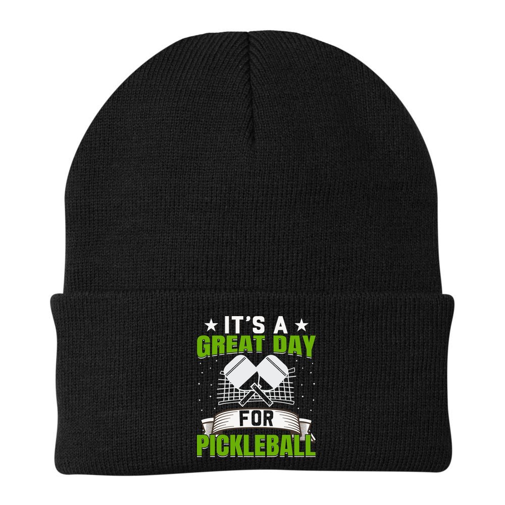 It's A Great Day Pickleball Paddle Gift Beanie