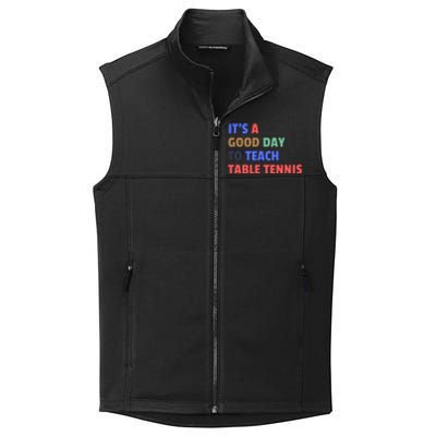 It's A Good Day To Teach Table Tennis Coach Collective Smooth Fleece Vest