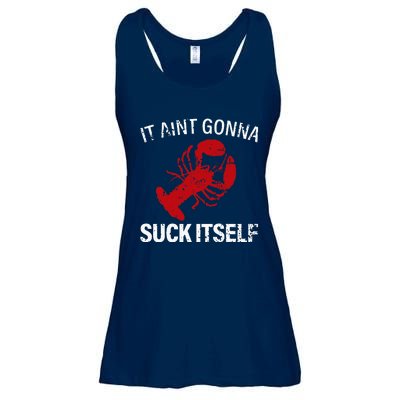 It Aint Gonna Suck Itself Funny Crawfish Mudbugs Crustacean Ladies Essential Flowy Tank