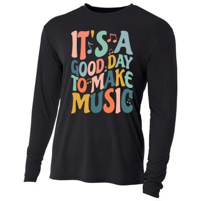 ItS A Good Day To Make Music Musician Band Music Teacher Cooling Performance Long Sleeve Crew