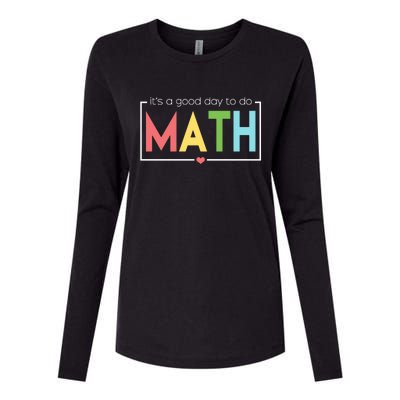 Its A Good Day To Do Math Womens Cotton Relaxed Long Sleeve T-Shirt