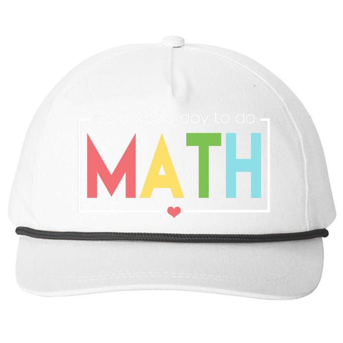 Its A Good Day To Do Math Snapback Five-Panel Rope Hat