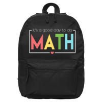 Its A Good Day To Do Math 16 in Basic Backpack