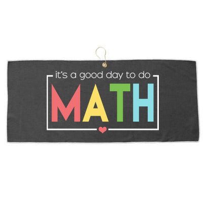 Its A Good Day To Do Math Large Microfiber Waffle Golf Towel