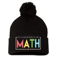 Its A Good Day To Do Math Pom Pom 12in Knit Beanie