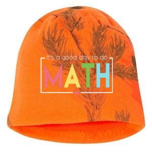 Its A Good Day To Do Math Kati - Camo Knit Beanie