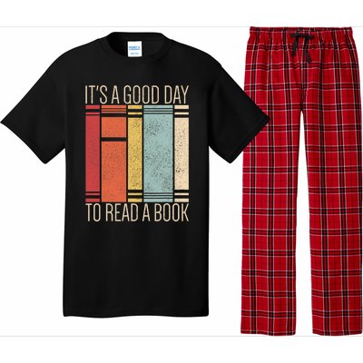 It’s A Good Day To Read A Book Lover Retro Reading Librarian Pajama Set