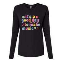 It's A Good Day To Make Groovy Music Teacher Womens Cotton Relaxed Long Sleeve T-Shirt