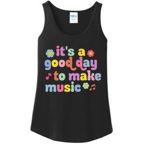 It's A Good Day To Make Groovy Music Teacher Ladies Essential Tank