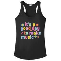 It's A Good Day To Make Groovy Music Teacher Ladies PosiCharge Competitor Racerback Tank