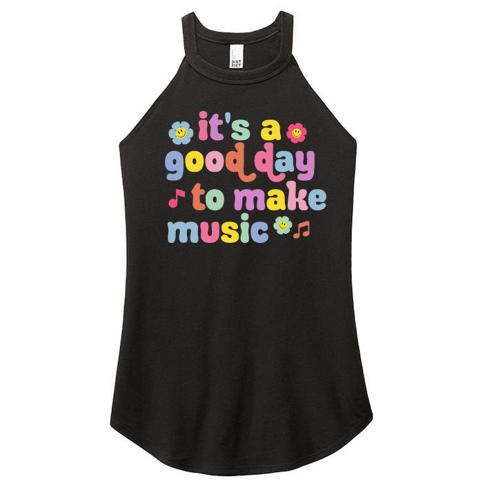 It's A Good Day To Make Groovy Music Teacher Women's Perfect Tri Rocker Tank