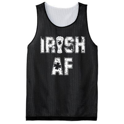 Irish AF Great Saint Patrick's Or Paddy's Day Gift Tee Mesh Reversible Basketball Jersey Tank