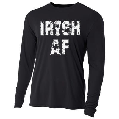 Irish AF Great Saint Patrick's Or Paddy's Day Gift Tee Cooling Performance Long Sleeve Crew