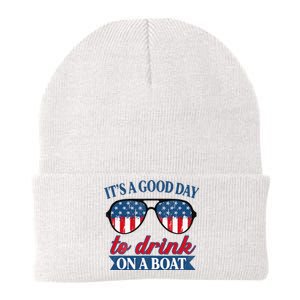 It's a Good Day To Drink On A Boat 4th of July Sunglasses Knit Cap Winter Beanie