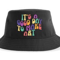 It's A Good Day To Make Some Art Artists Arts Teacher Sustainable Bucket Hat
