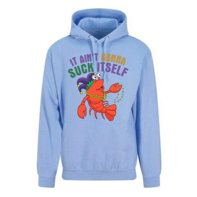 It Aint Gonna Suck Itself Crawfish Mardi Gras Funny Unisex Surf Hoodie