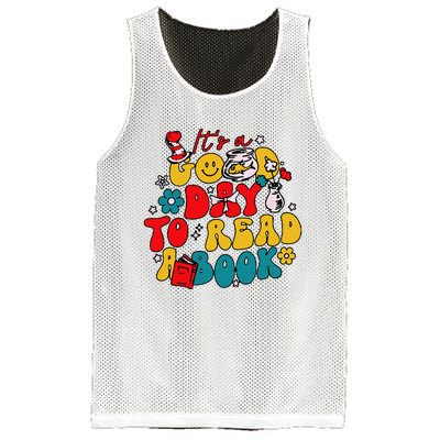 Its A Good Day To Read A Book Reading Day Mesh Reversible Basketball Jersey Tank