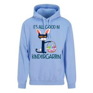 It's All Good In Kindergarten Funny Cat Bunny Costume Easter Day Easter Eggs Unisex Surf Hoodie