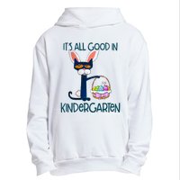 It's All Good In Kindergarten Funny Cat Bunny Costume Easter Day Easter Eggs Urban Pullover Hoodie