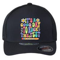 ItS A Good Day To Rock The Test Groovy Testing Motivation Flexfit Unipanel Trucker Cap