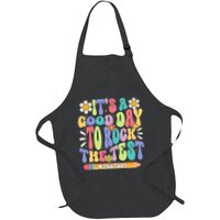 ItS A Good Day To Rock The Test Groovy Testing Motivation Apron
