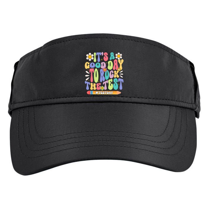 ItS A Good Day To Rock The Test Groovy Testing Motivation Adult Drive Performance Visor