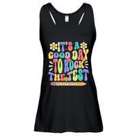 ItS A Good Day To Rock The Test Groovy Testing Motivation Ladies Essential Flowy Tank
